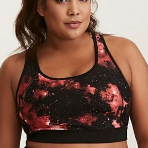 TORRID ACTIVE - SPACE PRINT SPORTS BRA

2
